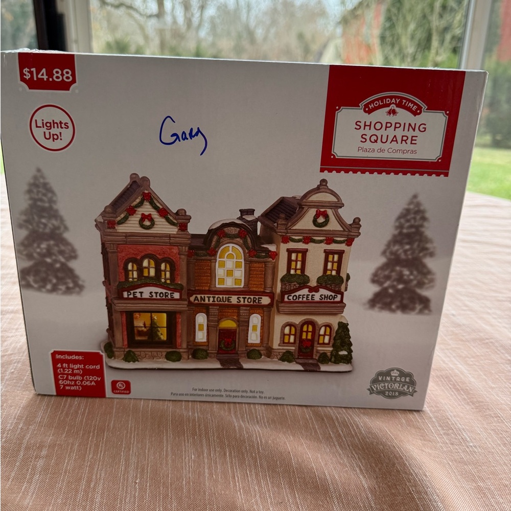 Holiday Time Shopping Square Light-Up Village